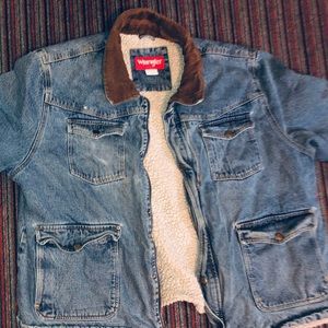 Wrangler Men’s Heavy-duty Fleece Jean Jacket
